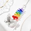 Hanging Crystal Wind Chime Handmade Octagonal Bead Suncatchers Crystal Prism Pendant  Garden