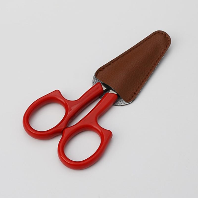 Multi-purpose Scissors Pu Leather Cover Lightweight Portable Scissors Sheath Waterproof Trimming Beauty Tools Protector