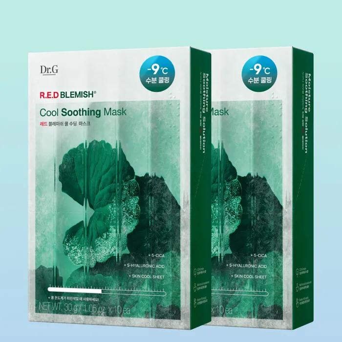 Red Blemish Cool Soothing Mask 10 sheets x 2 packs