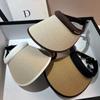 Banana * Scimitar Hat Type Sunshade Without Eye Covering Sun Hat Summer Travel UV Protection Straw Empty Top Hat Women