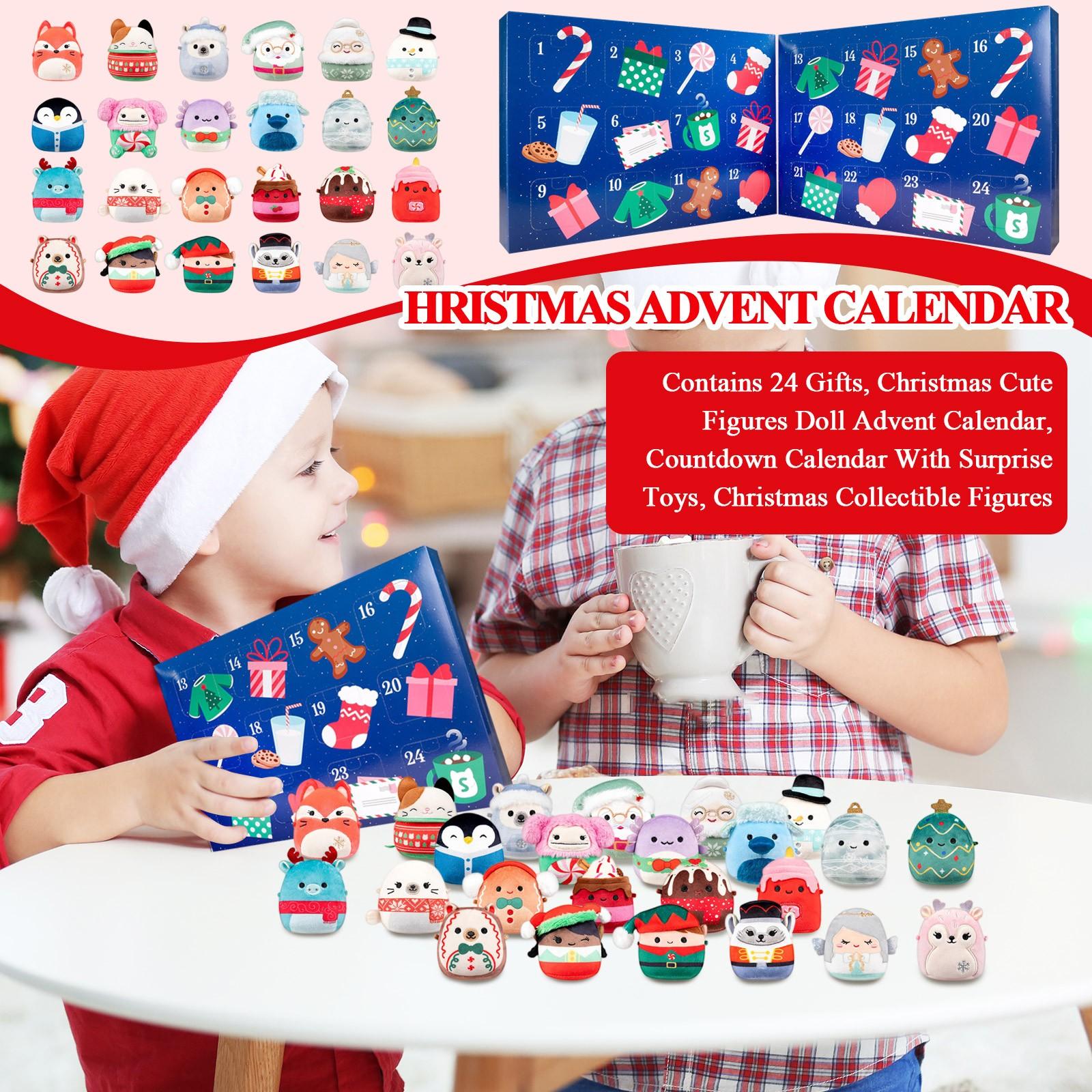 

Miniature Plush Toy Advent Calendar, 24 Day Countdown Advent Calendar, Gift For Kids One Size