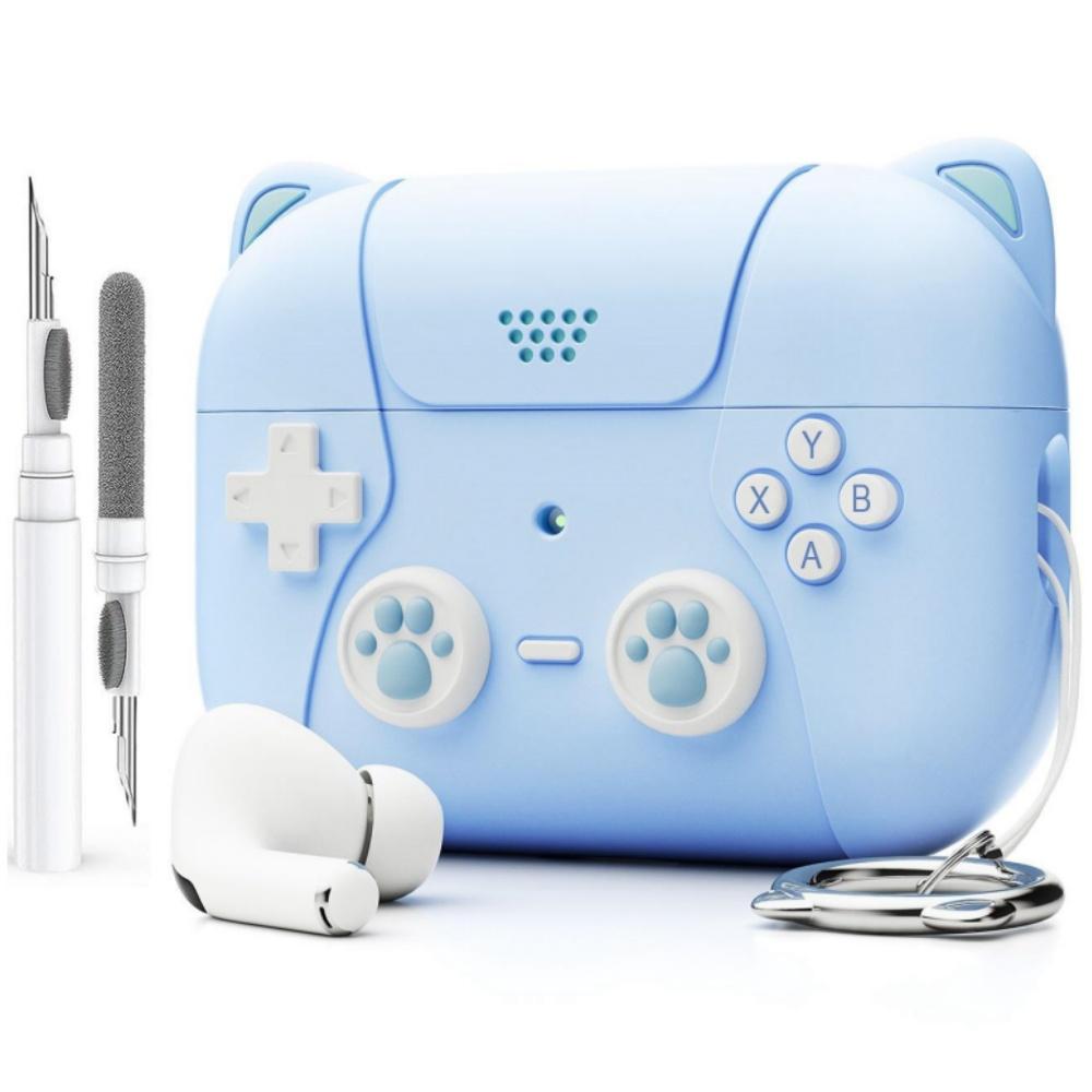 For AirPods Pro 3 Case Cute 3D Game Player Design Protective Silicone Skin Cover for AirPods Pro 3 with Keychain & Cleaning Kit