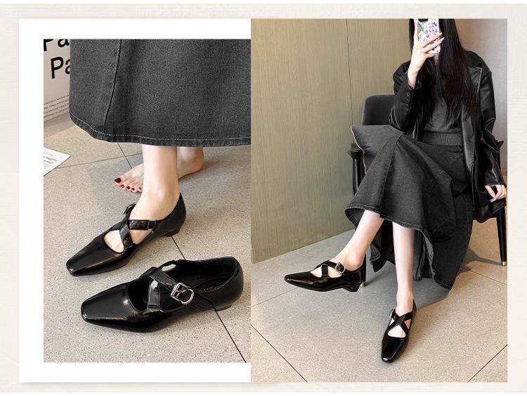 Women's Retro French Soft Sole Slip-On Mary Jane Shoes 520-3