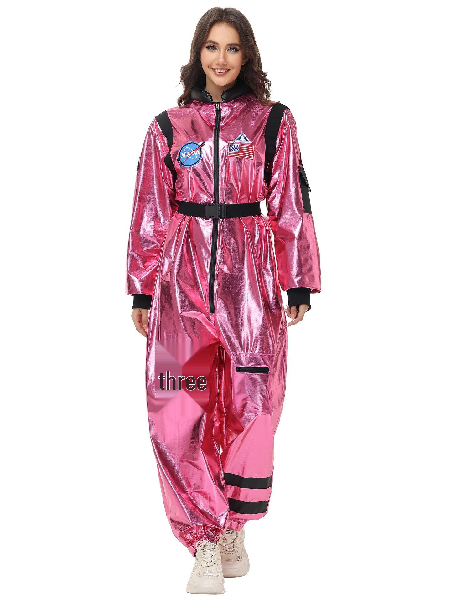 

Розовый Блестящий Костюм Астронавта на Хэллоуин - Модный Комбинезон Extra Large