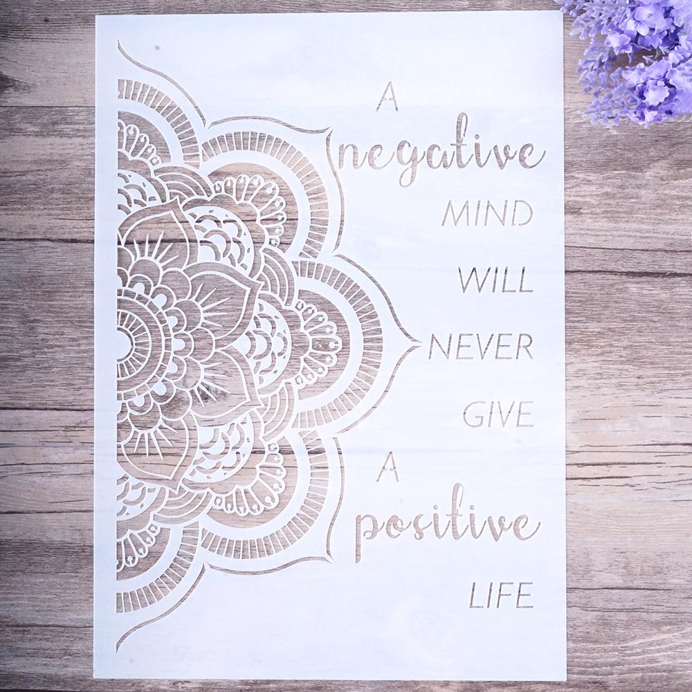 Plantillas de Mandala en capas para manualidades, tamaño A4, A3, A2, para pintura de paredes, álbum de recortes estampado