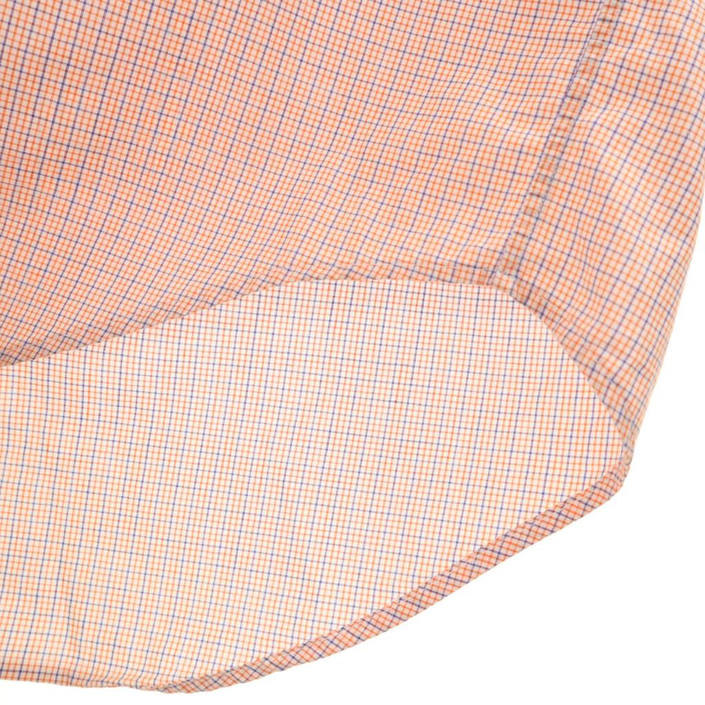 Ralph Lauren Check Pattern Long Sleeve Button Down Shirt M Orange Men's Used