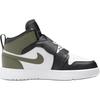 (PS) Air Jordan Sky Jordan 1 'Black White Medium Olive' Kids' BQ7197-092