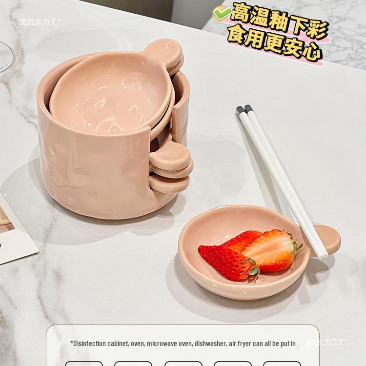 Ceramic Cream-Style Dipping Dish for Seasonings and Sauces