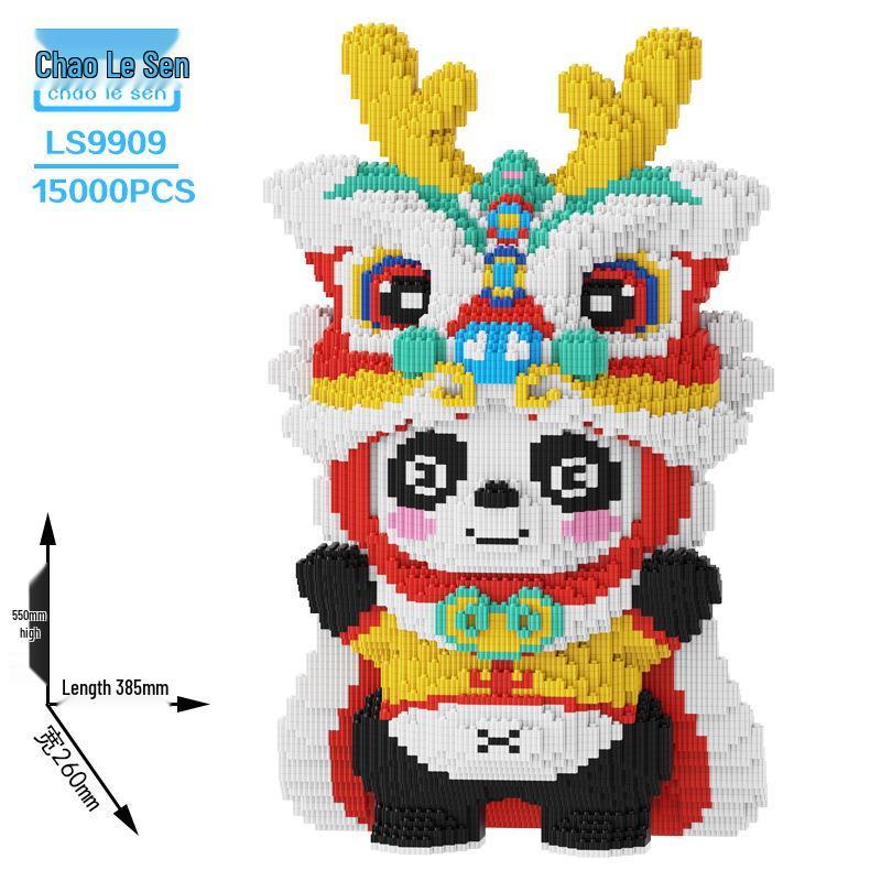 2024 Year of the Dragon Xi Fu 3D Dragon Puzzle Building Block Toy - Living Room Decor & Gift for Boys and Girls