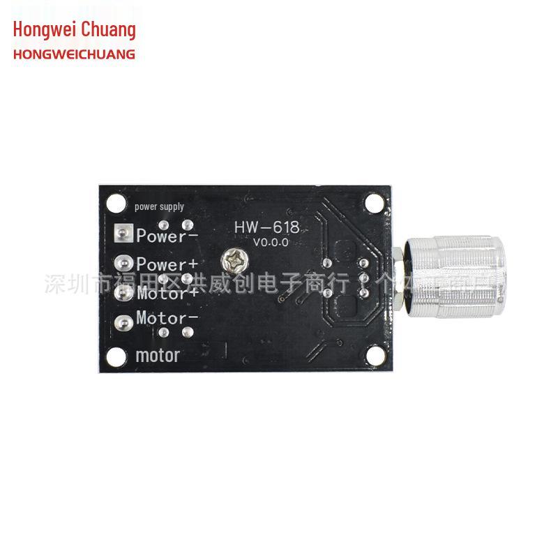 PWM DC Motor Speed Controller 6V-28V 3A with Variable Speed Switch - Model 1203BK