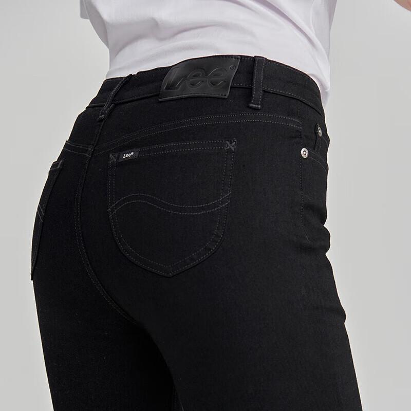 Lee 433 Slim High-Waist Black Jeans for Women