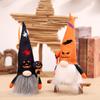 Halloween Faceless Pumpkin Dolls Bearded Gnomes Ornament With Lights Layout Props Home Decoration Accessories