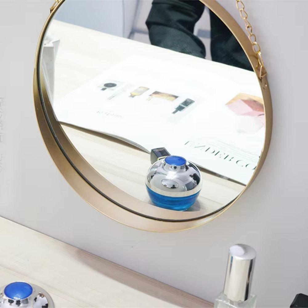 Oglindă Decorativă Nordică cu Lanț Metalic Rotundă/Hexagonală/Dreptunghiulară Agățată de Perete Baie