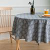 Black Small Tree Tablecloth Small Round Table Printed Tablecloth Round  Suitable for Holiday Dining Rooms, Living Rooms, Family Gatherings