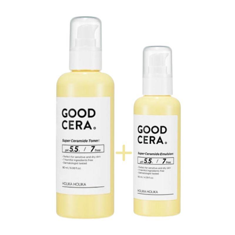 

Holika Holika Good Cera Super Ceramide Toner 180ml + Emulsion 130ml 1set Toner Emulsion