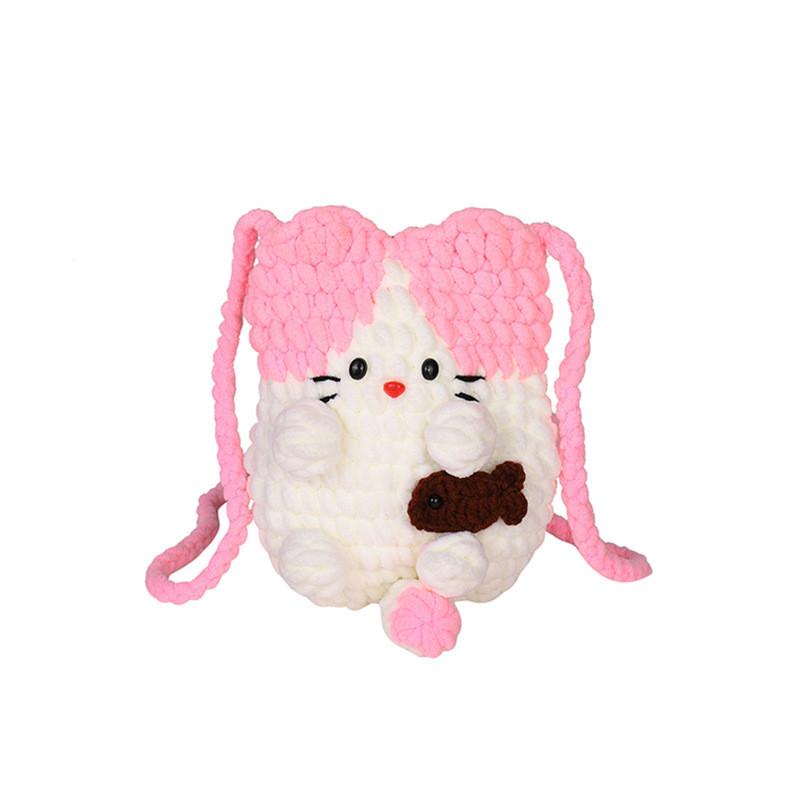 Girl Sweet Style Woolen Crossbody Bag With Lightweight Design For Use Daily