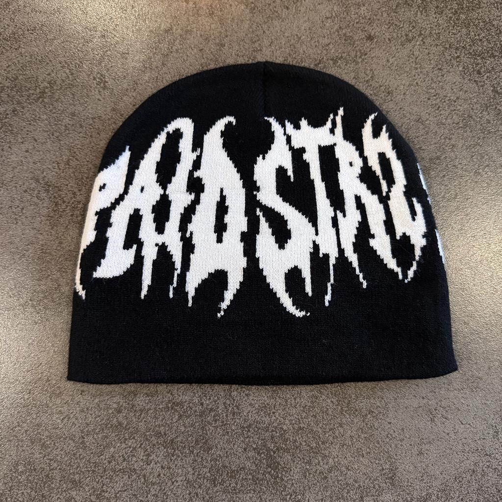 Urban Style Alphabet Beanie For Men Women Winter Knit Cap With No Warmth Brim