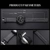Essentials Men's Digital Watch Shockproof Round Dial 50m Waterproof Light-up Wristwatch for Time Organizing & Meeting