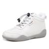 New Winter Mid-help Little White Shoes Wear-resistant Versatile Non-slip Casual Shoes Fleece Thickened Warm Women's Cotton Shoes