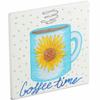12pcs 4 Inch Square Ceramic Tiles for Crafts with Cork Backing Pads, Unglazed White DIY Coasters for Painting