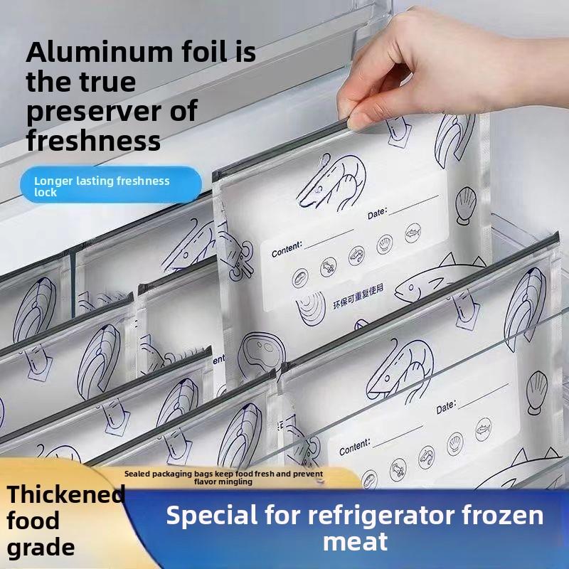 10 Pieces Food-sealed Storage Freezer Bags for Home Refrigerators