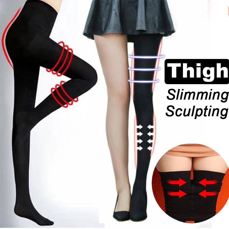 Women Lift Up Buttocks Legs Shaper Slimming Leggings Tights 2 Size Down Compression Pantyhose Anti Varicose Veins Stockings Sock
