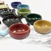 Ceramic Ink Dish with Pen Rest & Water Dish for Students - Multi-functional Tool for Chinese Painting, Calligraphy, and Brush Licking Ink Use.