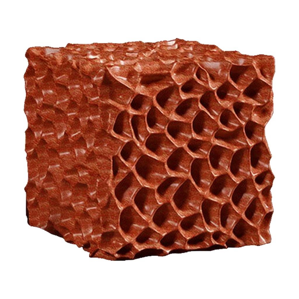 Square Honeycomb Sculpture Vintage Resin Decorative Tabletop Decor for