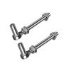 Pair Steel J Bolt Post Hinge Heavy Duty Gate Hinge Rustproof Door Hinge Corrosion Resistant Door Hinges for Outdoor Gate