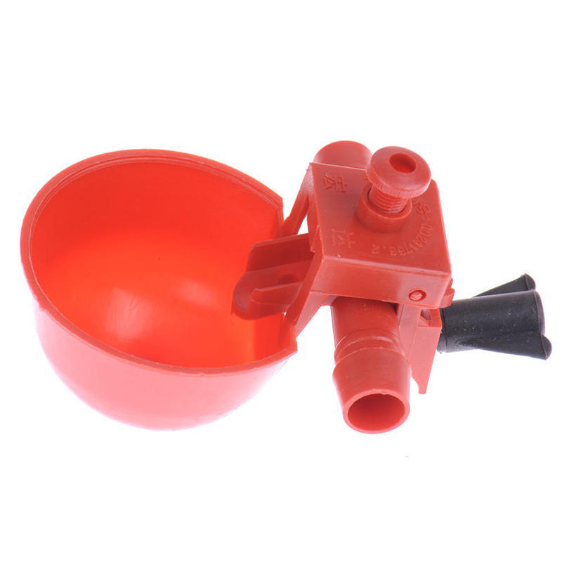 Chicken Drinker Drinking Cups for Chickens Red Quail Chicken Waterer Bowl Automatic Poultry Coop Feeder Water Drinking Cups