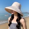 New Style of Sun Protection for Ultraviolet Rays Large Hat with Cotton and Linen Sun Hat for Women Korean Version of Sun Hat Fisherman Hat