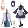 Kitagawa Marin Cosplay Anime My Dress Up Darling Kitagawa Marin Cosplay Kostüm Kleider Schuluniform Perücke Ohrringe Anzug Mädchen