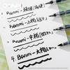 Transparent Refillable Calligraphy Soft Brush Gel Pen for Writing Flexible Calligraphy Pen Stationery Office School Supplies