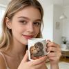 Keramik-Kaffeetasse in Affenform, 11 oz. Porzellan-Teetasse mit Henkel. Geeignet als Familien- und Hobbygeschenk.