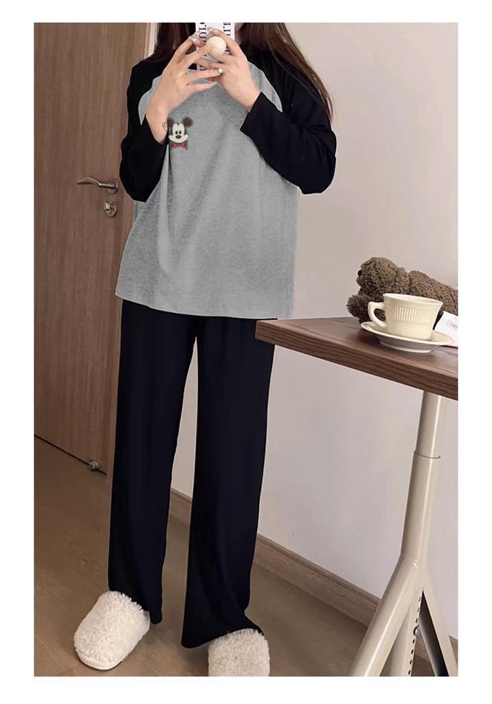Women's Long Sleeve Pajama Set - Cute, Loose, Outdoor Wearable, Sports Casual for Autumn and Spring