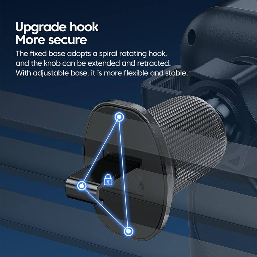 X10s 66W High Power Intelligent Induction Car Air Vent Hook Wireless Charger