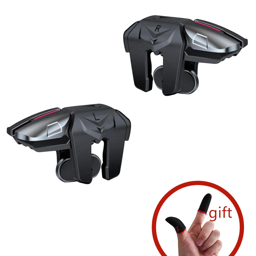 Sarafox F6 6 Finger Mobile Game Trigger Controller Alloy Gamepad Joystick Aim Shooting L1 R1 Key Button for IPhone Android G21 5