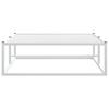 Vidaxl Bed Frame Without Mattress, White, 90X200 Cm, Metal