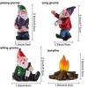 Mini Resin Moss Micro Landscape Decoration Outdoor Fairy Miniature Garden Dwarf Ornaments Handicraft Flower Pot Accessories Elf