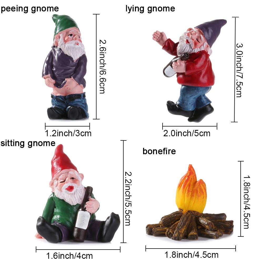 Mini Resin Moss Micro Landscape Decoration Outdoor Fairy Miniature Garden Dwarf Ornaments Handicraft Flower Pot Accessories Elf