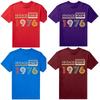 Vintage 1976 Limited Edition Cassette Birthday Gift T Shirts Tee Tops Round Neck Fashion Tshirt Clothing Casual Basic Tshirts