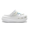 Crocs Crush Clog EVA Beach Pearl Accessories Summer Freshness Pendant Accessories Hole Shoes Unisex Light Blue