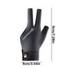 Light Billiard Gloves Non-slip Breathable Left Three-Finger Leaking Finger Active Gloves for Men and Women Billiard Accessory