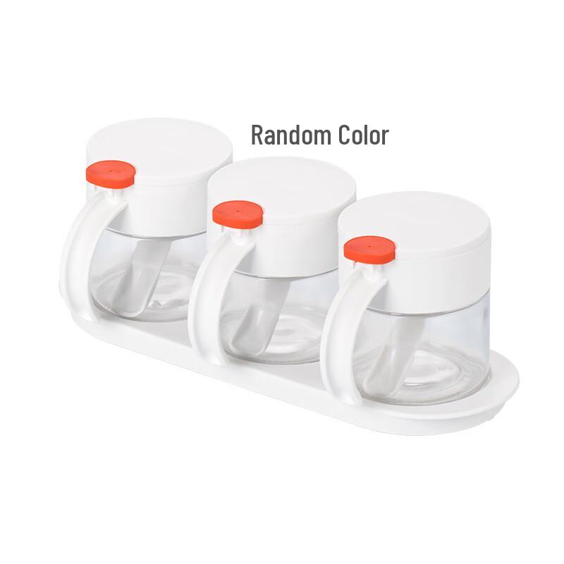 CHAHUA 3-Pack Glass Seasoning Jars, 300ml