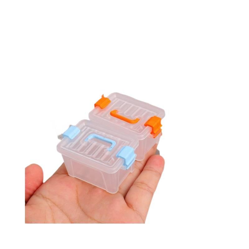 10pcs Dollhouse Mini Storage Box Plastic Suitcase,Compact Design,Sturdy Construction,Mini Organizer,Office Supplies,DIY Projects