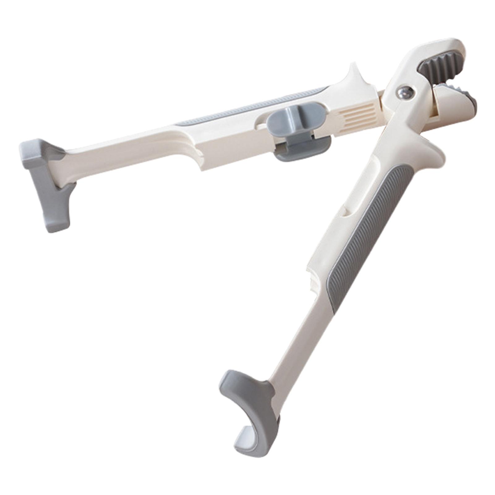 Зажим для миски против ожогов Силиконовый Термостойкий Длинная ручка Держатель для тарелок Зажим против ожогов Подъемник Кухонные аксессуары Гаджет белый