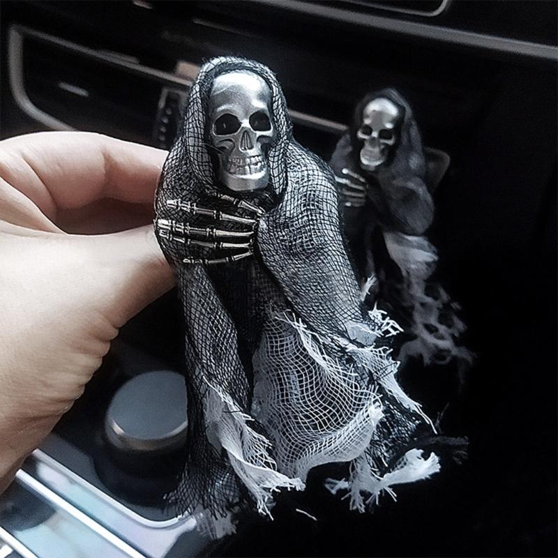 Módní Auto Air Difuzér Aromaterapie Halloween Dekorace lebky Auto Air Vent Outlet Air Osvěžovač Parfém Vůně