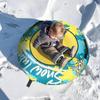 Snow Tube Inflatable Winter Snow Tube Sled Heavy Duty Snow Ski Tube for Outdoor Sledding with Thickened Handles and Oxford Cover