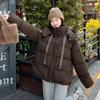 2025 new women's short loose bread clothes cotton clothes winter fashion hooded thickened cotton clothes warm jacket