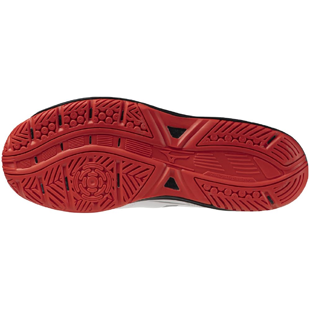 Tennis Shoes Break Shot 5 Wide AC All Court Club Activities Lightweight Game Court Soft Entry Beginner White X Red Cm 3E [Mizuno] 26.5